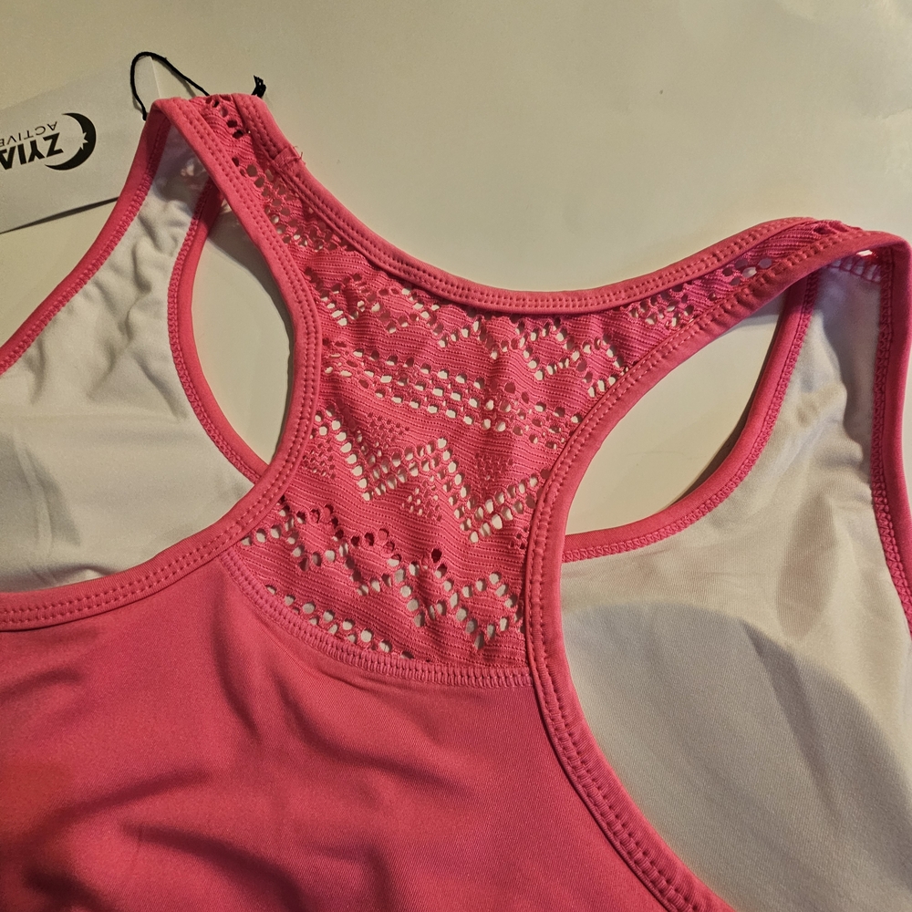 ZYIA Active Hot Pink Bomber Sports Bra XXL NWT - Picture 5 of 6